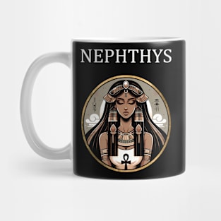 Nephthys Egyptian Goddess of Death, Air and Households Mug